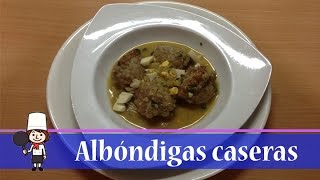 Albondigas caseras en salsa  Recetas Fáciles [upl. by Ivor455]