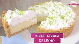 TORTA TRUFADA DE LIMÃO PROFISSIONAL E SUPER FÁCIL  431  Receitas da Mussinha [upl. by Ivy]