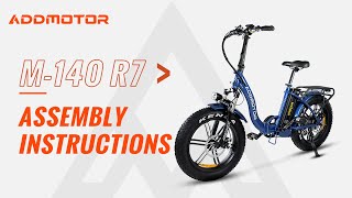 Addmotor M140 Electric Bike Assembly Tutorial amp Operations Guide [upl. by Zach110]