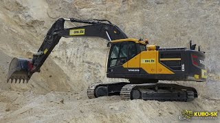 VOLVO EC300E  excavator work in the quarry [upl. by Dola]