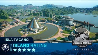 Jurassic World Evolution  Isla Tacano 5 Star Rating 0061 [upl. by Zawde]