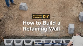 How to Build a Retaining Wall stepbystep [upl. by Costello]