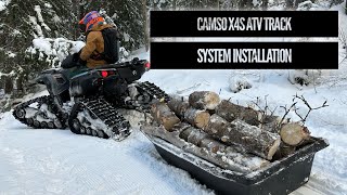 ATV Track Install CAMSO X4S CANAM Outlander 850 [upl. by Myrwyn]