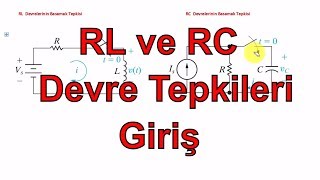 DEVRE ANALİZİ DERS 74 Birinci Dereceden RL ve RC Devre Tepkilerine Giriş [upl. by Hailey]