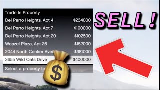 GTA 5 How to SELL your HOUSE and More Properties [upl. by Olodort]