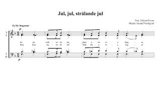 Jul jul strålande jul Blandkör  Tenor [upl. by Ahselet]