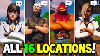 Fortnite ALL 16 Boss NPCs Locations in Fortnite Chapter 4 Season 4 [upl. by Shir]