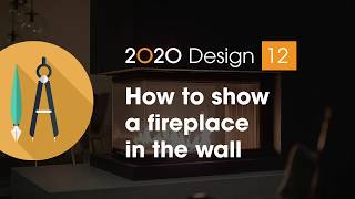 2020 Design Tip How to show a fireplace in the wall [upl. by Butterfield961]