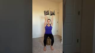 Seated Dumbbell Overhead Press With Coaching [upl. by Wedurn]