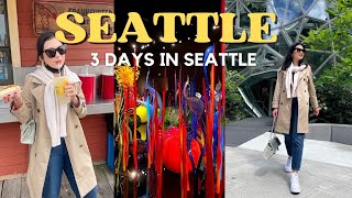 ☕️ SEATTLE VLOG 2022  3 Days in Seattle  Space Needle Pike Place Market Bainbridge Island [upl. by Yeniffit]