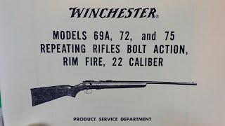 Winchester 69A gunsmith manual [upl. by Ayekat]