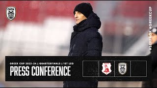 Press Conference Panserraikos Vs PAOK FC – PAOK TV [upl. by Afital]