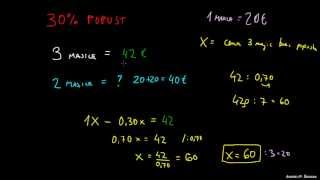 Odstotki 1  primer [upl. by Atirat]