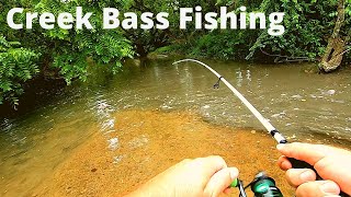 Bass Fishing in SMALL Creeks How to and My Helpful Tips [upl. by Lewse929]