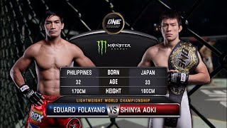 Eduard Folayang vs Shinya Aoki  Full Fight Replay [upl. by Stefanac73]