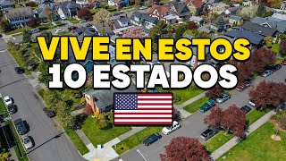 10 MEJORES ESTADOS para VIVIR en ESTADOS UNIDOS🇺🇸 para INMIGRANTES 2024 [upl. by Eciened685]