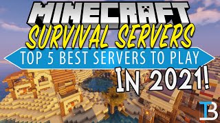 Minecraft Survival Servers  Top 5 Best Survival Minecraft Servers of 2021 [upl. by Weinreb545]