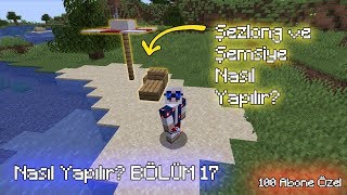 Minecraft  Şezlong ve Şemsiye Nasıl Yapılır Hatıra Ormanı [upl. by Korwun122]