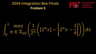 MIT 2024 Integration BEE Finals Problem 5 [upl. by Suirradal]