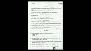 S5 Electronics Previous Year Question PaperKerala University [upl. by Ennoval]