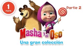 Masha y el Oso  Una gran colección de dibujos animados Parte 2 60 minutos para niños en Español [upl. by Llereg]