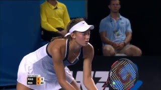 Rebeka Masarova v Tereza Mihalikova highlights junior girls SF  Australian Open 2016 [upl. by Joed316]