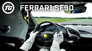 FASTEST TOP GEAR LAP Ferrari SF90 Stig Lap  Top Gear Series 29 [upl. by Aer]