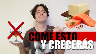 ALIMENTOS PARA AUMENTAR TU ESTATURA  HORMONA DE CRECIMIENTO [upl. by Yleek]