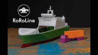 RoRo Line  a 3d printed Roll on Roll off ship [upl. by Angadreme]