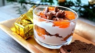 Weihnachtliches Mandarinen  Schmand Dessert mit Spekulatius und Zimt [upl. by Nojed]