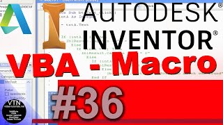 AutoDesk INVENTOR VBA 36  Add Macro Button [upl. by Ellersick]