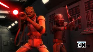 Bossk Every Scenes in Star Wars The Clone Wars  Part 2 [upl. by Paschasia]