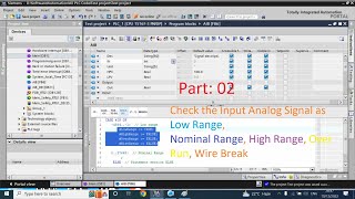 TIA Portal Analog Input Block  Part2  Check Input signal range [upl. by Jacquenetta]