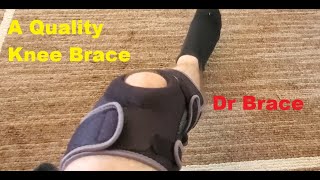 Quick Review and demo of the DR BRACE ELITE Knee Brace [upl. by Nilyaj]