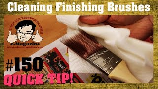 Are you cleaning your paint brushes wrong Oilbased woodworking finishes [upl. by Eidua]