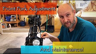 Front Fork Adjustment and Cleaning  Tinkering Turtle [upl. by Borg338]