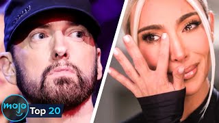 Top 20 Celebs Dissed By Eminem [upl. by Aillicirp]