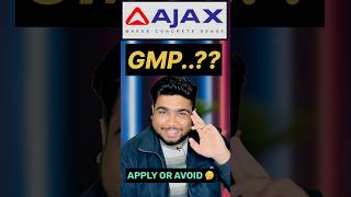 ajax engineering ipo  GMP  apply or avoid [upl. by Martreb]