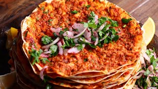 EVDE EN ASAN VE COX LEZZETLI LAHMACUN RESEPTI 5 DEQIQEDE HAZIR 😮😍 lahmacun [upl. by Shelby457]