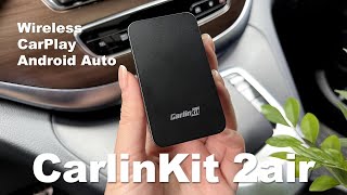 CarlinKit 50  2air adapter Wireless Android AutoConnection Tutorial [upl. by Norse]