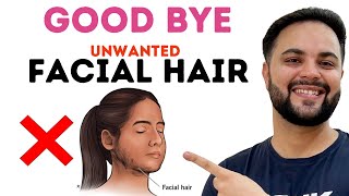 How to Remove Facial Hair Naturally  Remove Unwanted Facial Hair [upl. by Suivat]