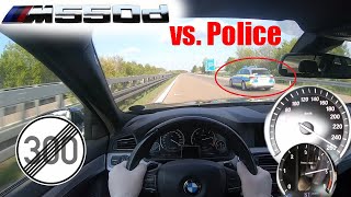 BMW M550d F10 N57 TOP SPEED ON NO LIMIT AUTOBAHN GERMANY [upl. by Alocin]