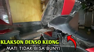 Cara mengatasi klakson denso keong mati  tidak bisa bunyi [upl. by Weidman]