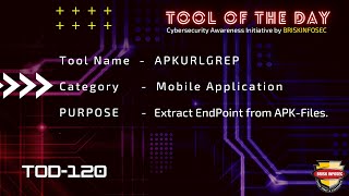 Apkurlgrep Tool to extract endpoint from Apk files  TOD  120  Briskinfosec [upl. by Shandee]