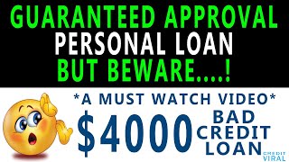 Bad Credit 4000 Personal Loan  Guaranteed Approval  OppLoans Review [upl. by Akemot]