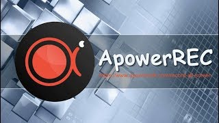 How to Record Screen using ApowerREC [upl. by Nageek]