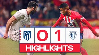 HIGHLIGHTS  Atlético de Madrid 01 Athletic Club  Copa del Rey [upl. by Fabi]