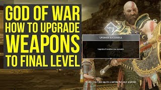 How To Get God of War Best Weapons To FINAL UPGRADE God of War 4 Best Gear  God of War Tips [upl. by Claybourne]