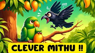 Meethu the Clever Parrot A Fun and Inspiring Kids Story  Animated Moral Story [upl. by Letnwahs]