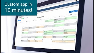 Create a custom webbased scheduling calendar in 10 minutes [upl. by Ordnael]